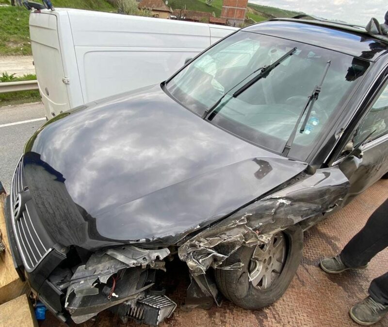 FOTO | Accident pe varianta ocolitoare Cluj-Napoca