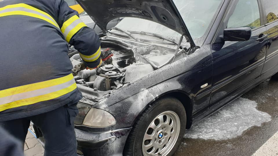 Intervenție în parcarea mall-ului din Satu Mare