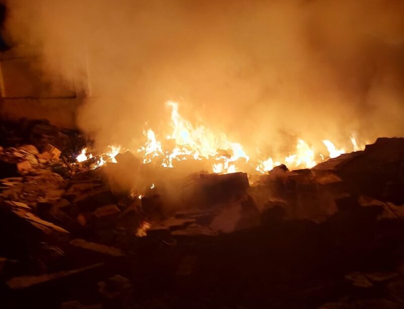 MUREȘ | Incendiu la fosta groapă de gunoi din Cristești