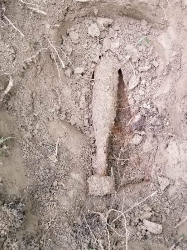 Bombă aruncător descoperită din greșeală în pădurea Meseș