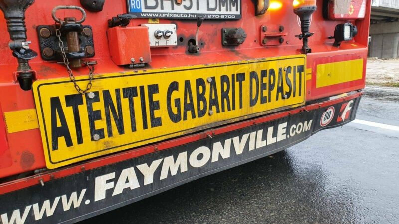 Atenție șoferi! Transport agabaritic azi de la ora 23:30. Vezi ruta