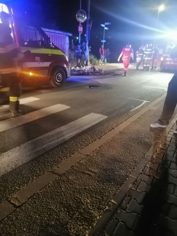 Accident rutier pe strada Cetății din Florești