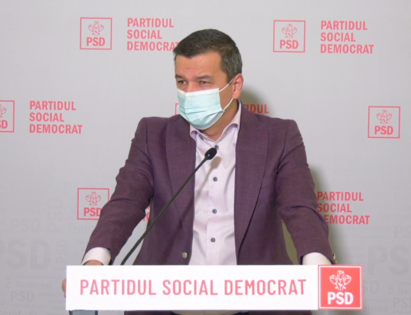VIDEO | Declarații Sorin Grindeanu. PSD nu va vota Guvernul Ciucă