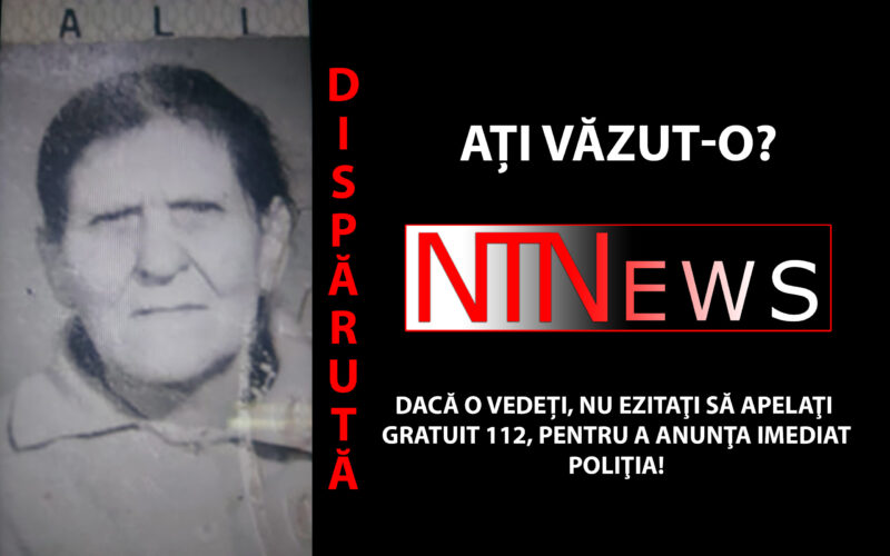 Dată dispătură în Dej, în vârstă de 83 de ani