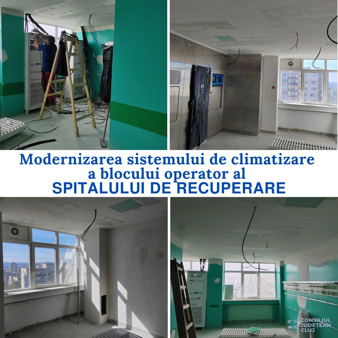 CLUJ | Modernizarea sistemului de climatizare a blocului operator al Spitalului de Recuperare