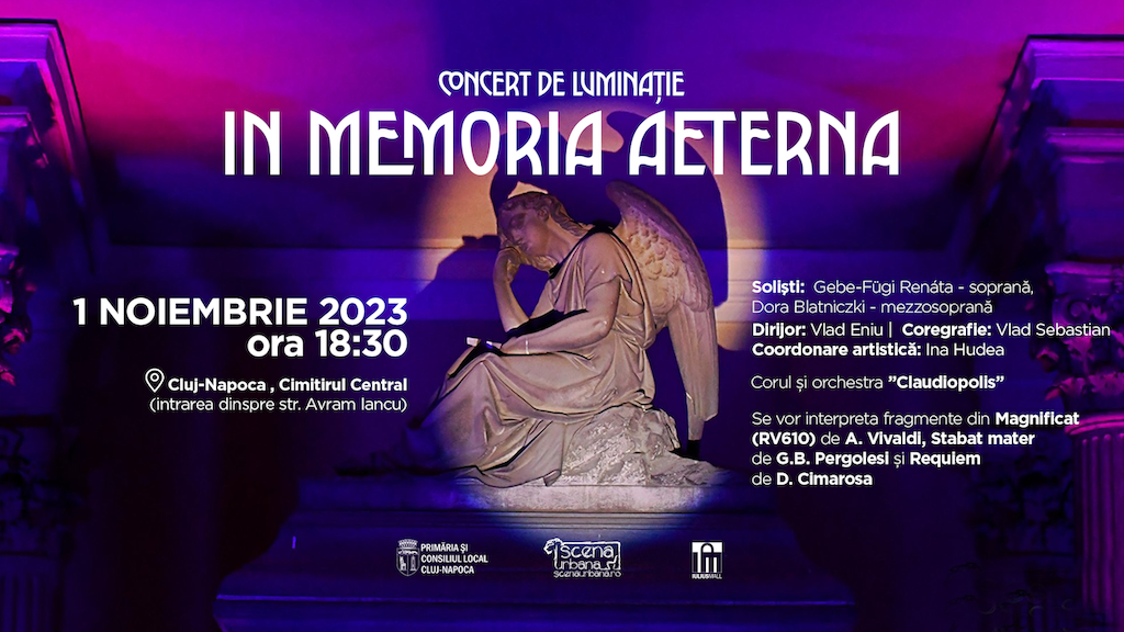 ”In Memoria Aeterna”, spectacol de muzică vocal-simfonică în Cimitirul Central din Cluj-Napoca