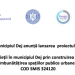 Municipiul Dej anunță lansarea  proiectului:“Creșterea calității vieții în municipiul Dej prin construirea și dotarea centrului social, recreativ și îmbunătățirea spațiilor publice urbane din zona acestuia”