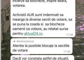 Surse: AUR încearcă să împiedice votarea prin blocaje la secțiile de vot