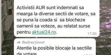 Surse: AUR încearcă să împiedice votarea prin blocaje la secțiile de vot