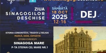 Sinagoga din Dej, clădire simbol a orașului, liberă la vizitat sâmbătă, 18 octombrie 2025