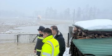 Actualizare: intervențiile continuă pe râul Lăpuș, 40 de hectare de teren agricol afectate