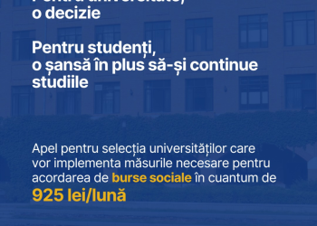 Ministerul Educației: 39.000 de studenți pot primi burse sociale de 925 lei pe lună