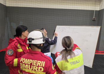 Exercițiu ISU pe TeraPlast Arena din Bistrița astăzi, 19 martie