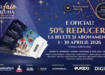 Wonder Family Fest 2026: line-up internațional și bilete la jumătate de preț în aprilie. OMERIT (Baha Men) vine în premieră în Europa