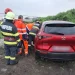 Accident rutier în Câmpia Turzii. Mașină ieșită de pe carosabil pe strada Laminoriștilor