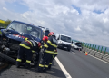 Accident cu 2 mașini pe A1, între Sebeș și Sibiu