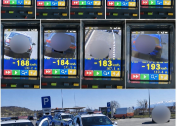 Șoferi prinși cu peste 200 km/h pe A1. Amenzi și permise suspendate după controale ale poliției