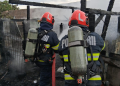 Anexă gospodărească în flăcări. Pompierii mureșeni au intervenit imediat