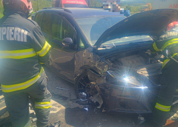 Accident la ieșirea din Sighișoara. 4 persoane implicate