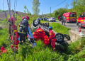 Mașină răsturnată la Budiul Mic, Mureș. 6 persoane rănite, una în stare gravă