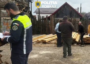 Aproape 400 mc de lemn, confiscați în urma unei acțiuni a polițiștilor din Brașov