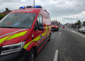Accident rutier în zona sensului giratoriu Bărăbanț din Alba Iulia