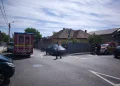SMURD și pompierii au intervenit la un accident pe strada Jiului din Cluj-Napoca