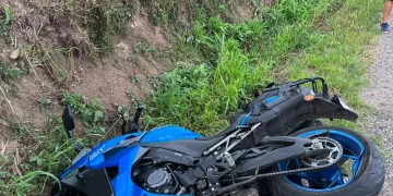 FOTO | 2 motocicliști implicați într-un accident rutier în Sântimbru, Alba