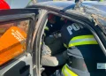 FOTO | Accident grav în Târnăveni. Bărbat de 76 de ani, scos din mașină de pompieri