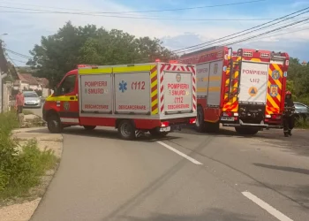 Accident rutier lângă Sebeș. O femeie a fost găsită în stare de șoc