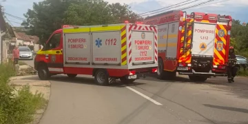 Accident rutier lângă Sebeș. O femeie a fost găsită în stare de șoc