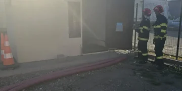 Incendiu în apropiere de Selgros, Alba Iulia