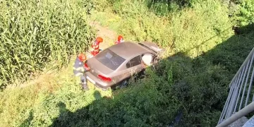 Autoaccidentare gravă în Saschiz. O victimă a fost transportată cu elicopterul SMURD la Târgu Mureș