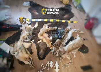 Percheziții de amploare la Lunca Bradului. Polițiștii mureșeni au destructurat o rețea de braconaj cu arme și tehnică militară