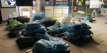 FOTO Cocaină, „iarbă”, hașiș și trafic internațional de droguri. Satu Mare, Oradea, dar și zona Maramureșului „vizitate” de mascați