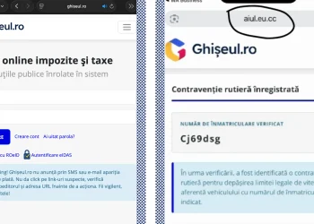 Ghișeul.ro, clonat? SMS-uri false cu amenzi pentru viteză, link-ul redirecționat spre un site ce imită platforma oficială