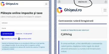 Ghișeul.ro, clonat? SMS-uri false cu amenzi pentru viteză, link-ul redirecționat spre un site ce imită platforma oficială