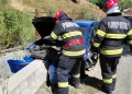 Mașină și motocicletă implicate într-un accident în apropiere de Câmpeni, Alba
