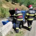 Mașină și motocicletă implicate într-un accident în apropiere de Câmpeni, Alba