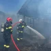 FOTO Un saivan de aproximativ 100 de metri pătrați a ars complet în Cisnădie