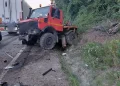 FOTO | Accident între Bologa și Poieni. 2 bărbați au ajuns la spital