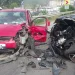 Pompierii din Beclean intervin la ieșirea din Coldău. 3 mașini implicate într-un accident