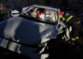 4 persoane la spital, 2 blocate în mașini în urma unui accident în Alba