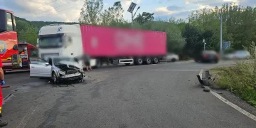 Accident lângă Căpușu Mare. 2 persoane au fost transportate la spital