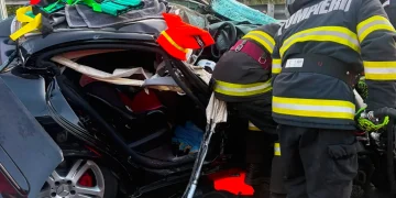 Accident lângă Săliște. 4 persoane, printre care 2 copii, au ajuns la spital