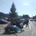 Accident în Rebrișoara. O persoană blocată în mașină în urma incidentului