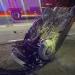 FOTO Un tânăr grav rănit. Mașină răsturnată pe plafon în Mociu