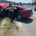 O mașină s-a izbit de un cap de pod lângă Alba Iulia