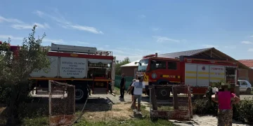 Pompierii sătmăreni luptă cu incendiile. Casă în flăcări la Carei, stupi amenințați la Vama