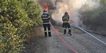 Pompierii din Sighișoara au intervenit de urgență în comuna Vânători